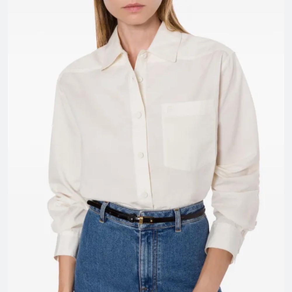 NWT Philosophy Ivory Button-Up Shirt